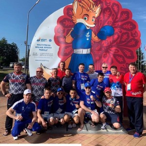Сборная команда России по боксу среди мужчин прилетела в Минск для участия в Европейских играх-2019.